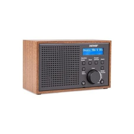DENVER DAB-46 DAB bærbar radio Brun Grå
